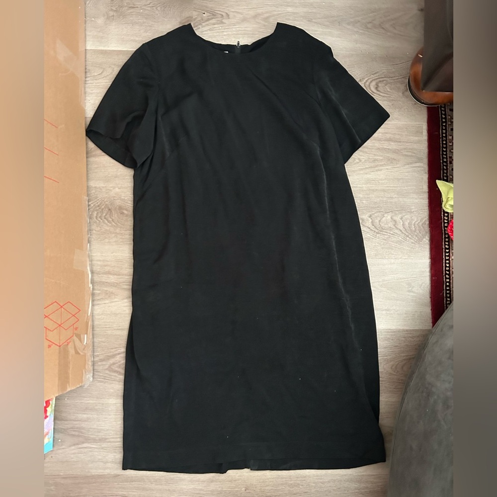 Vintage Leslie Fay Black Short Sleeve Dress